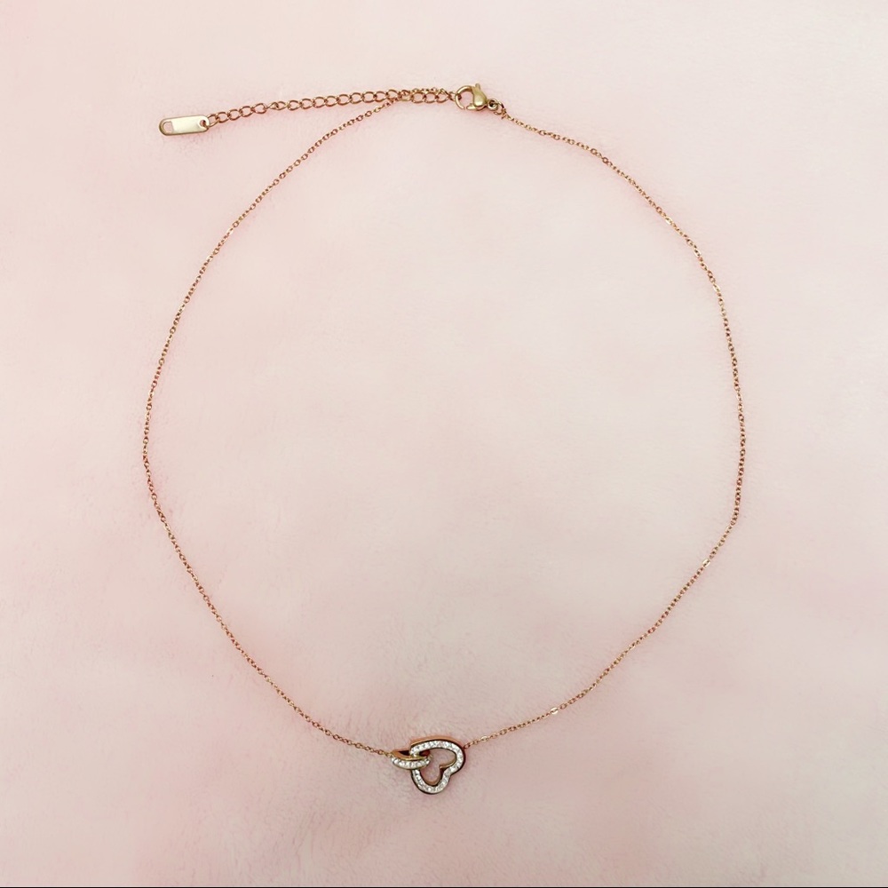 Swarovski Lovely Heart Diamond Gold Necklace